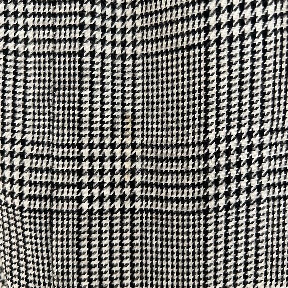 Vintage woven houndstooth checkered knee length pencil skirt - Picture 5 of 5